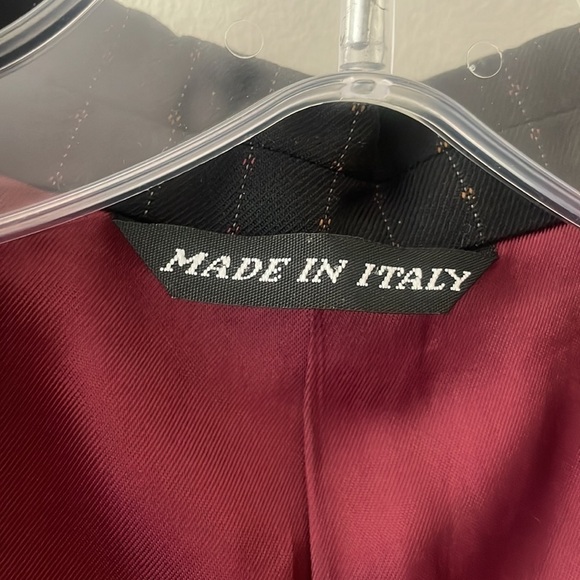 Paul Smith Wool Black PinStriped Blazer 44L - Picture 13 of 14